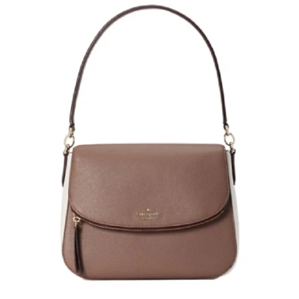 Kate Spade New York Jackson Colorblock Flap Shoulder Bag W/ Matching Mini Wallet